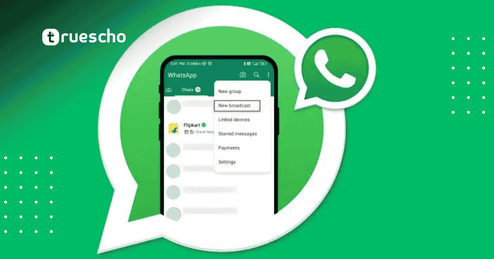 رسائل البث على واتساب